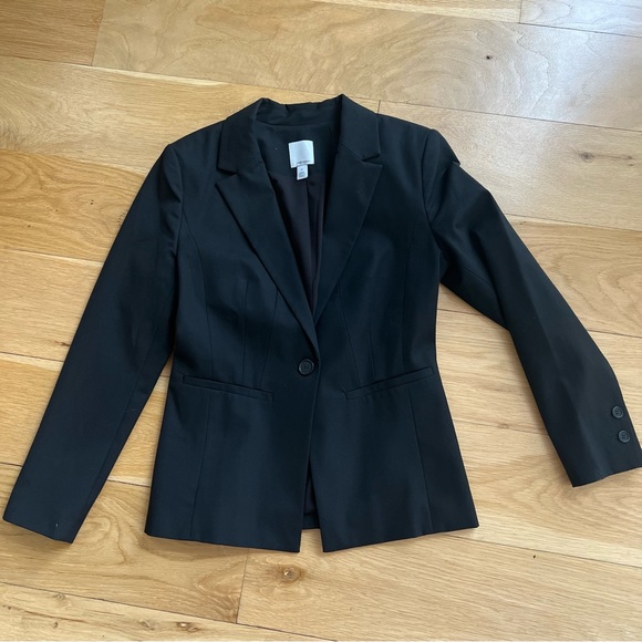 Halogen one button black blazer - Picture 3 of 5